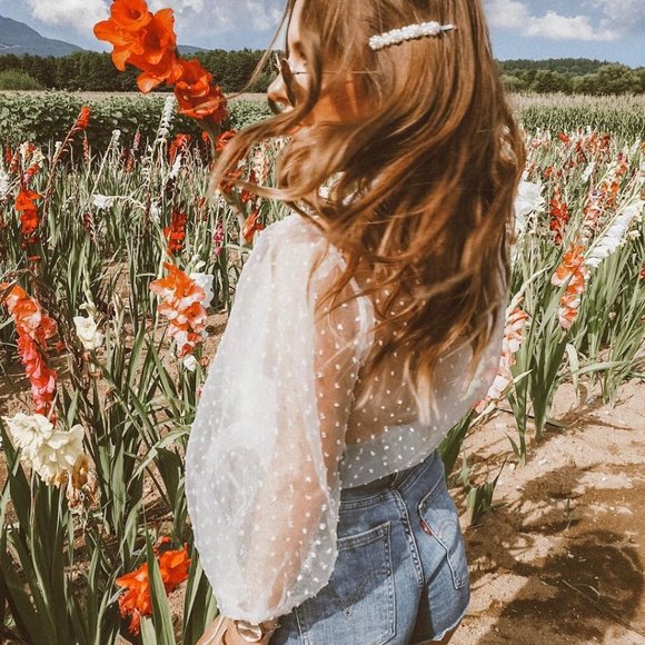 Sheer Mesh top only black avaiable - Picture 3 of 10